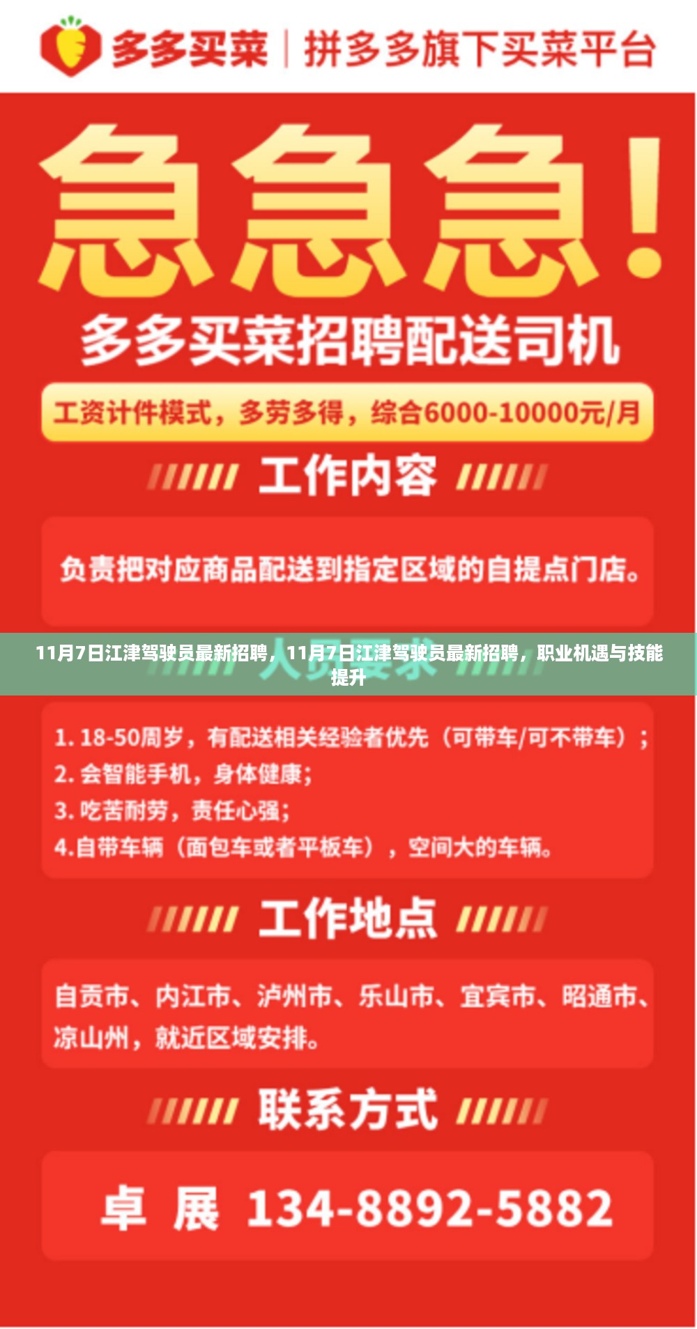 江津驾驶员最新招聘,职业机遇与技能提升之路