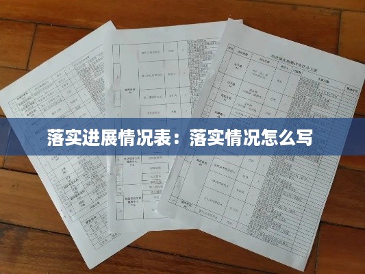 落实进展情况表:落实情况怎么写